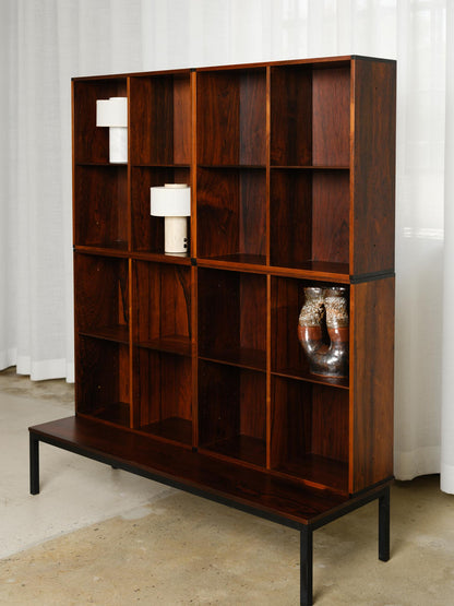 Danish modern Rosewood Stackable 3 - Piece Book Set with Table