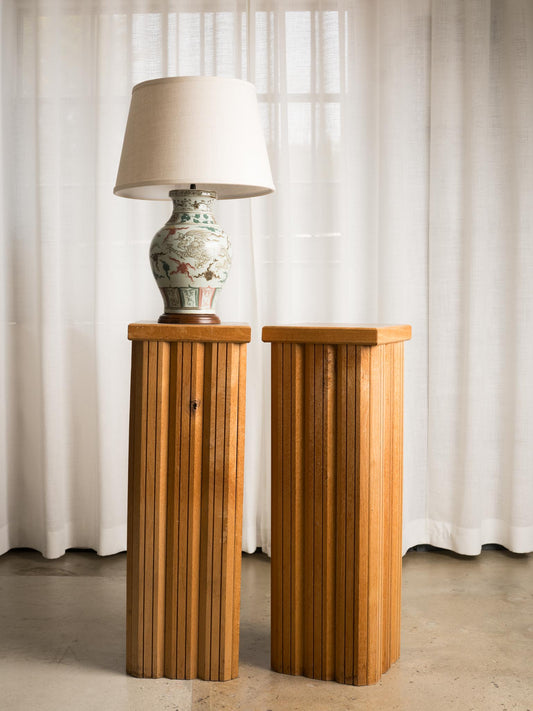 Pair of Wooden Pedestals