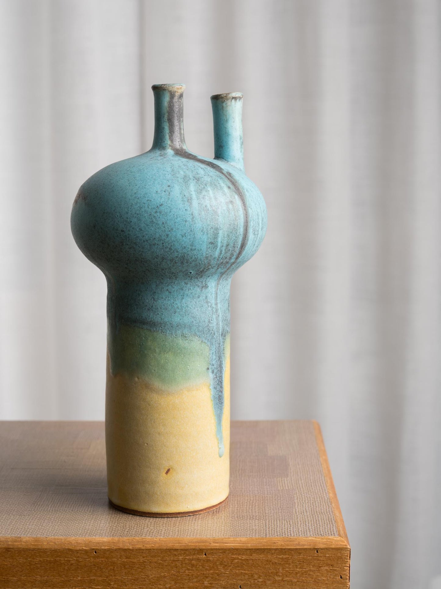 Ceramic 2-Spout Vase
