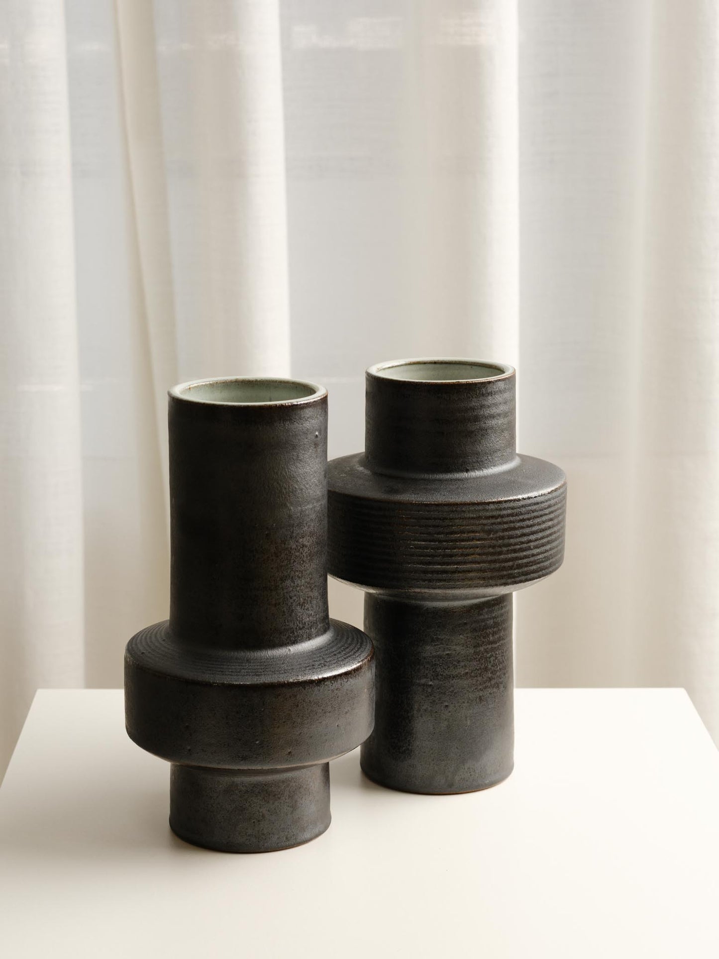 Black Piston Vase