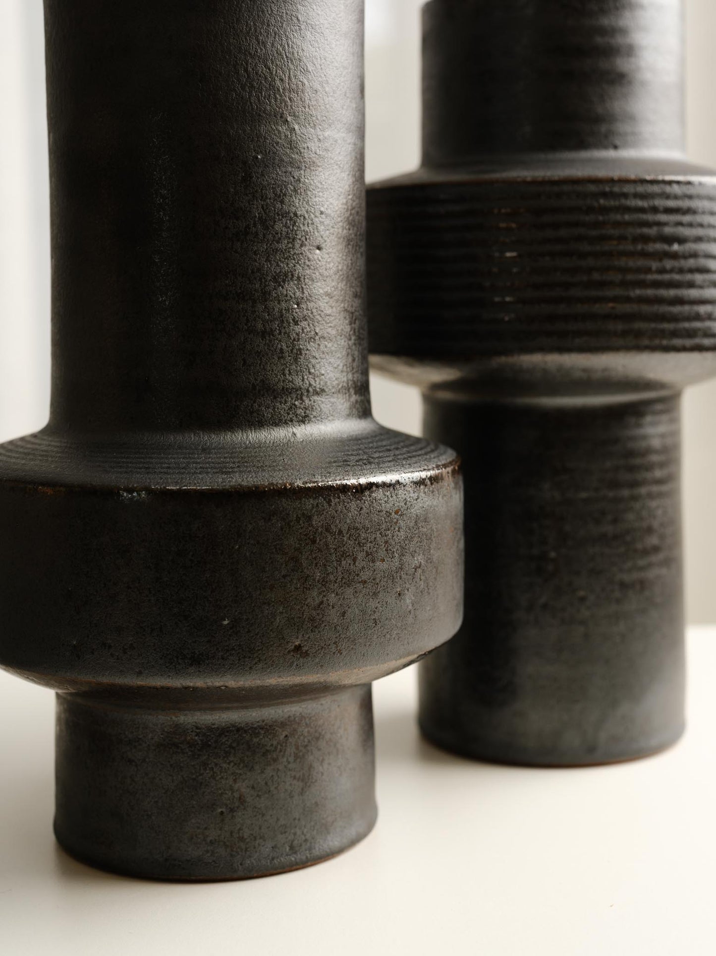 Black Piston Vase