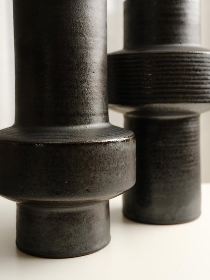 Black Piston Vase