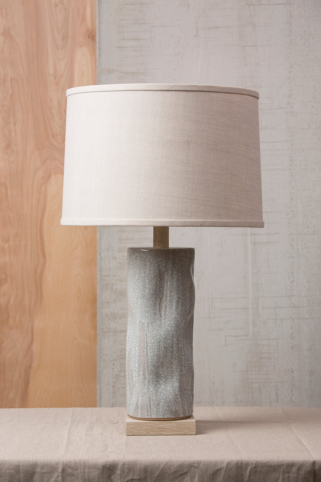 Tall Undulating Cylinder Lamp