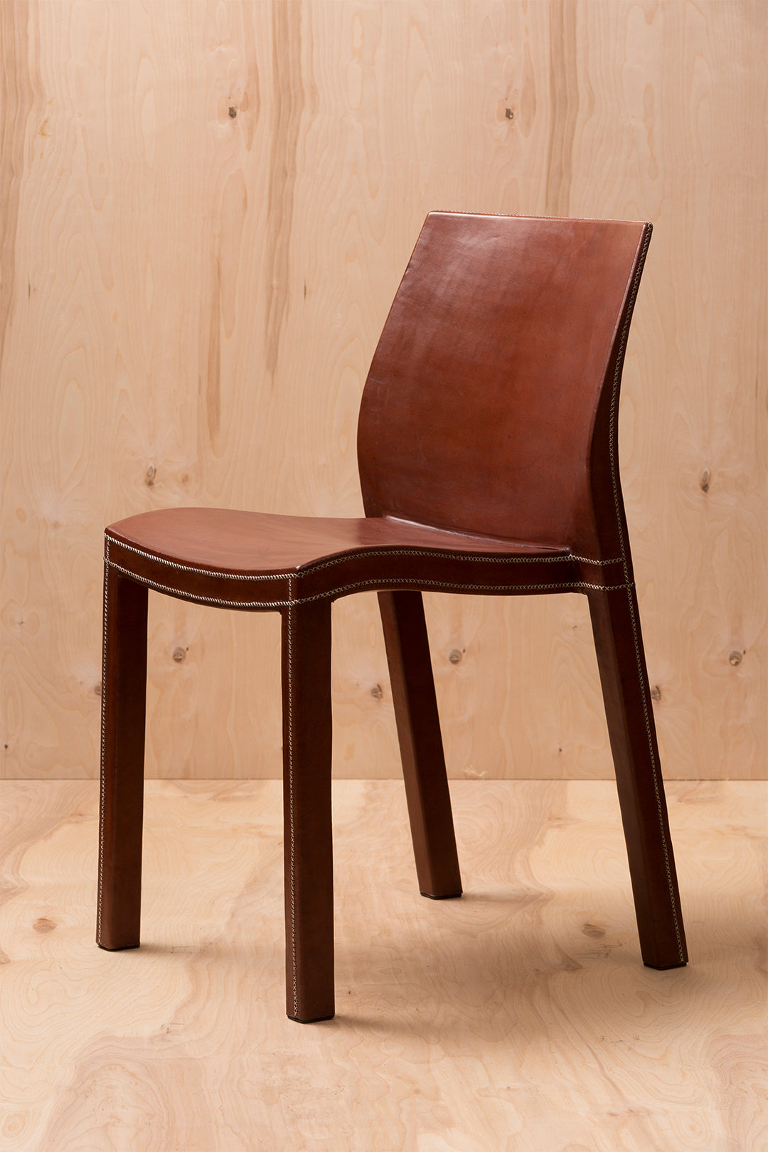 Square Back Leather Chair