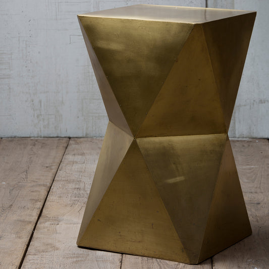 Brass Clad Table/Stool