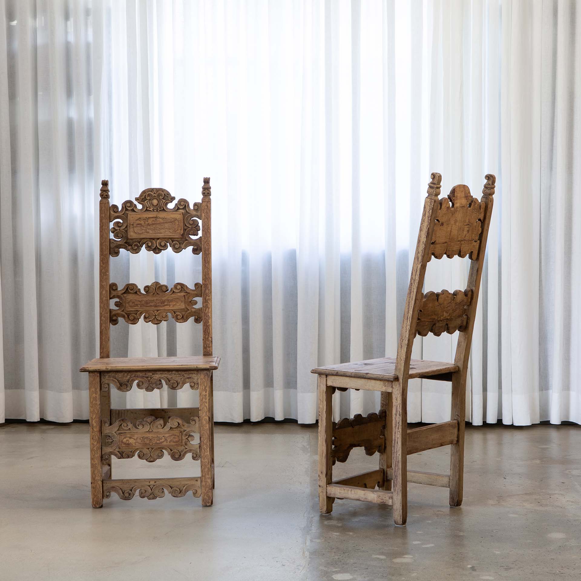 18th Century Italian Hall Chairs