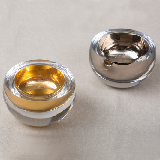 Gold or Platinum Glass Host Bowls