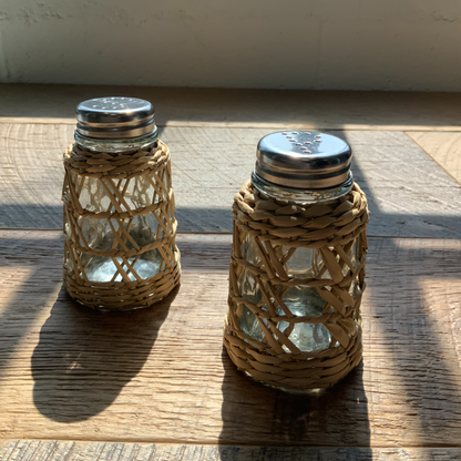 Seagrass Cage Salt & Pepper Shaker Set