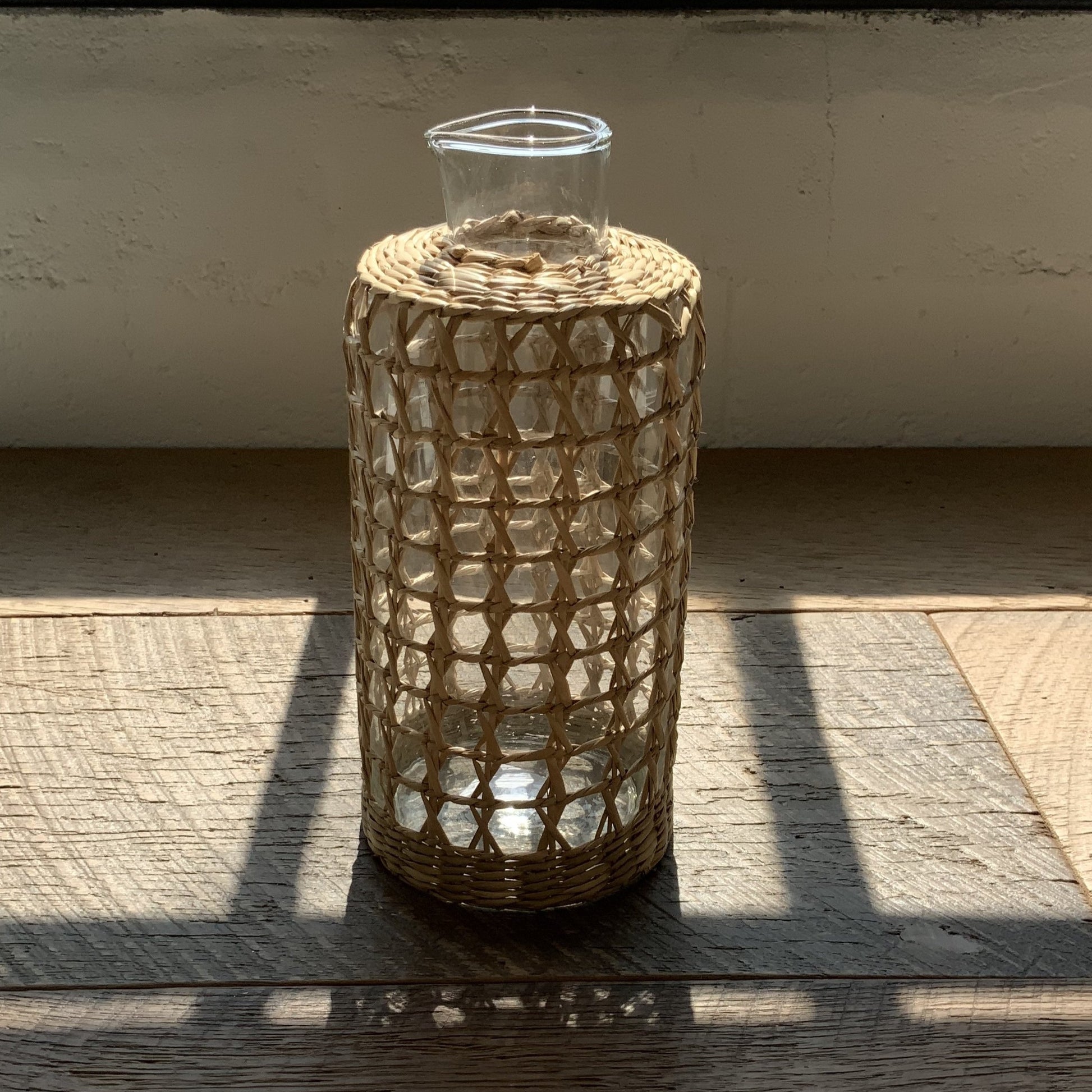 Seagrass Cage Carafe