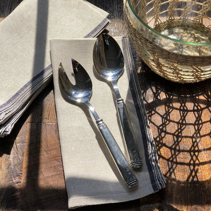 Falaride Pewter Salad Serving Set