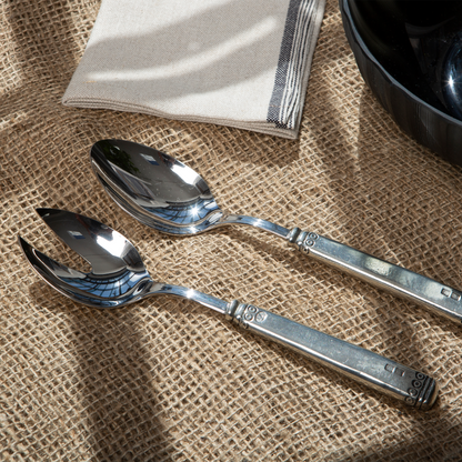 Falaride Pewter Salad Serving Set