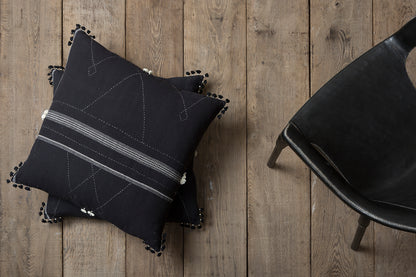 Black Zig Zag Pillow