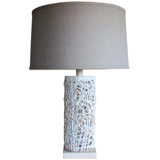 Tall Squiggle Weave Lamp