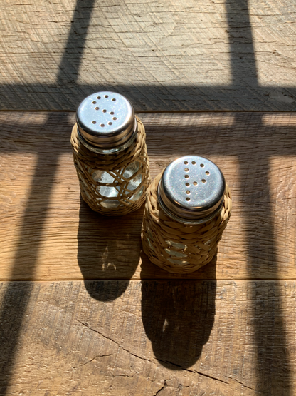 Seagrass Cage Salt & Pepper Shaker Set