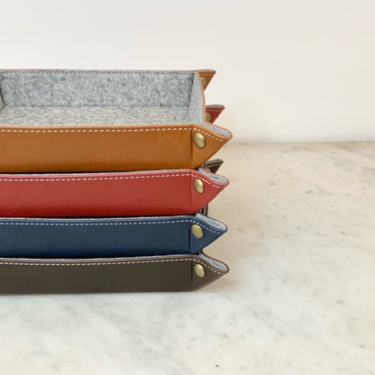 Square Vegan Leather Catch All