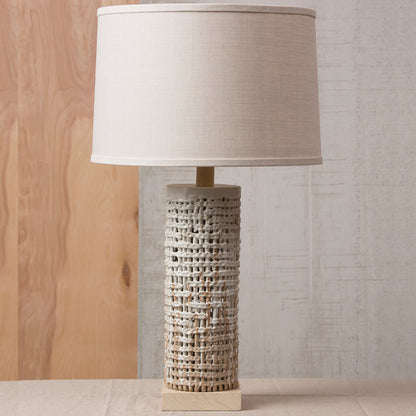 Tall Basket Weave Lamp